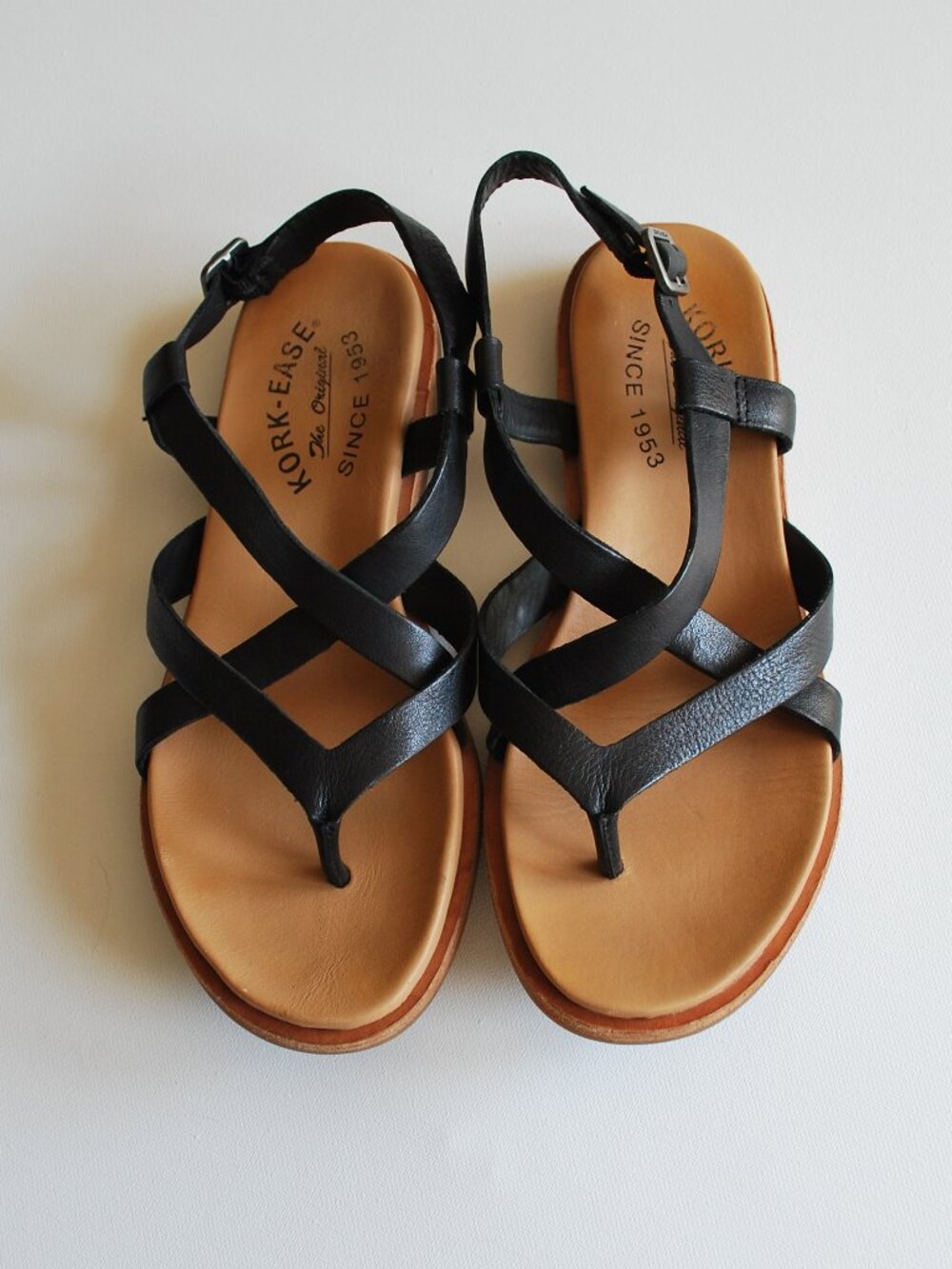 Kork-Ease Yarbrough Leather Sandal | 6 | Black